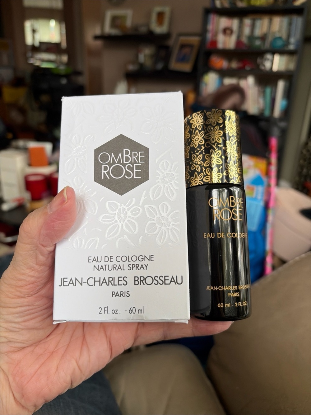 Ombre Rose Eau de Cologne by — Black & Gold Bottle 60ml.  New.  Disc.